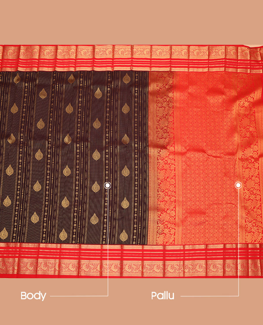 Brown Budget Silk Saree