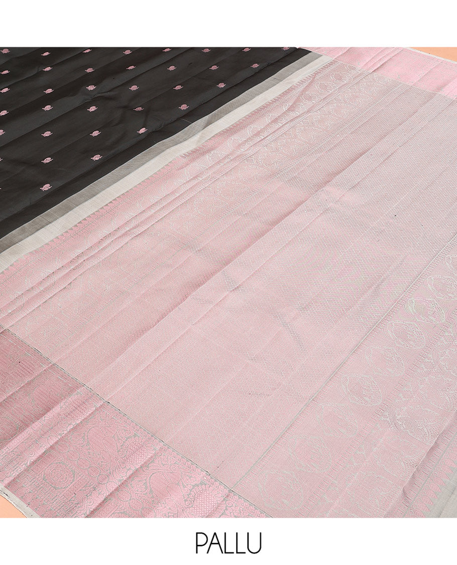 Black Kanchipuram Silk Saree