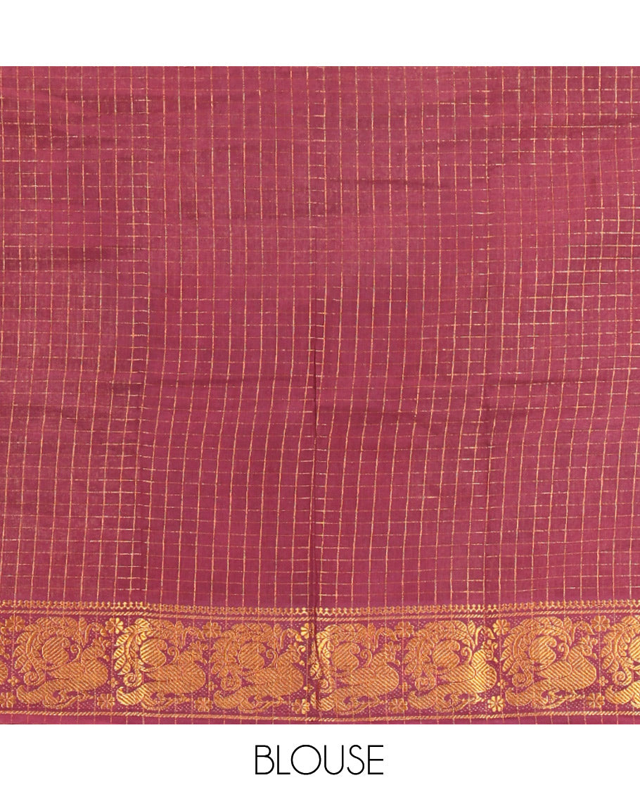 Black Sungudi Cotton Half-Saree