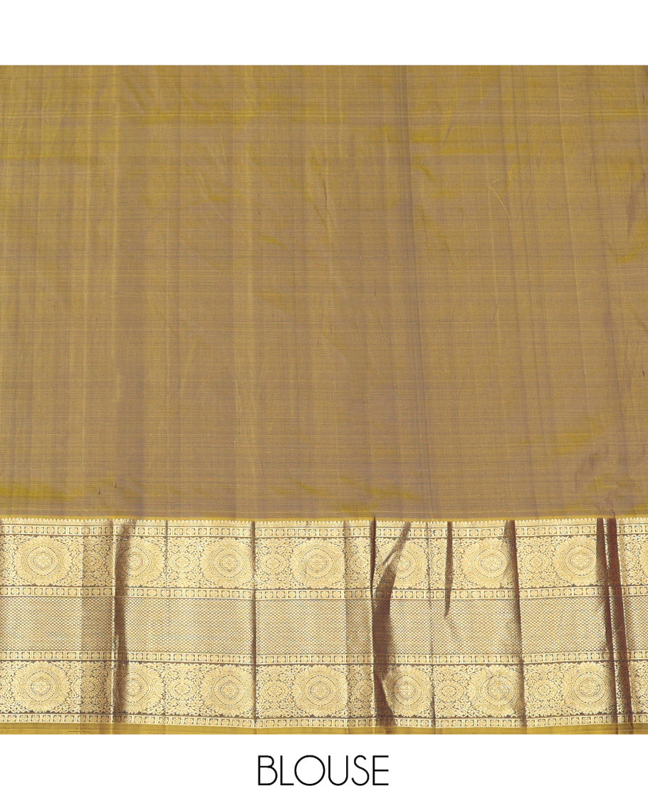 Blue Pure Silk Half Saree