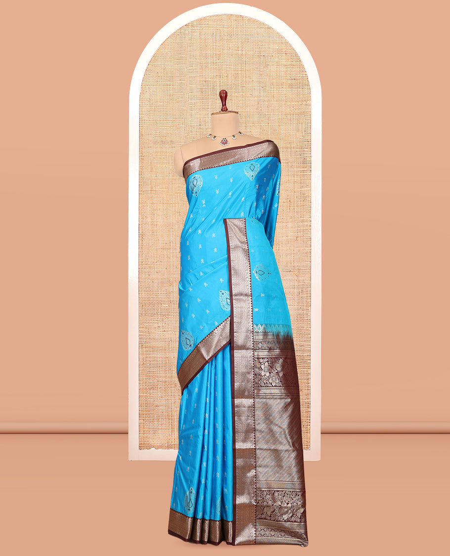 Blue Budget Silk Saree