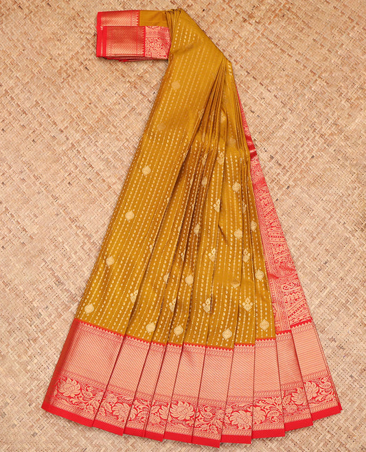Mustard Budget Silk Saree