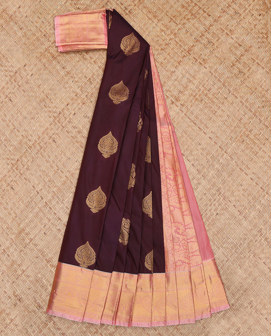 Brown Budget Silk Saree
