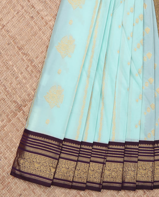 Baby Blue Budget Silk Saree