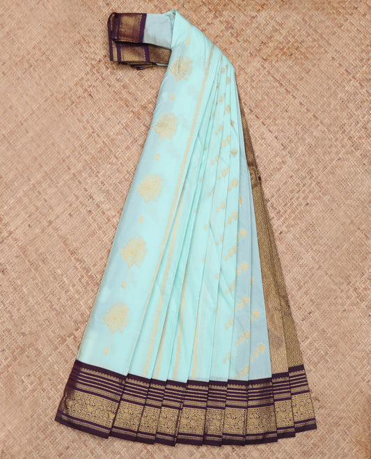 Baby Blue Budget Silk Saree