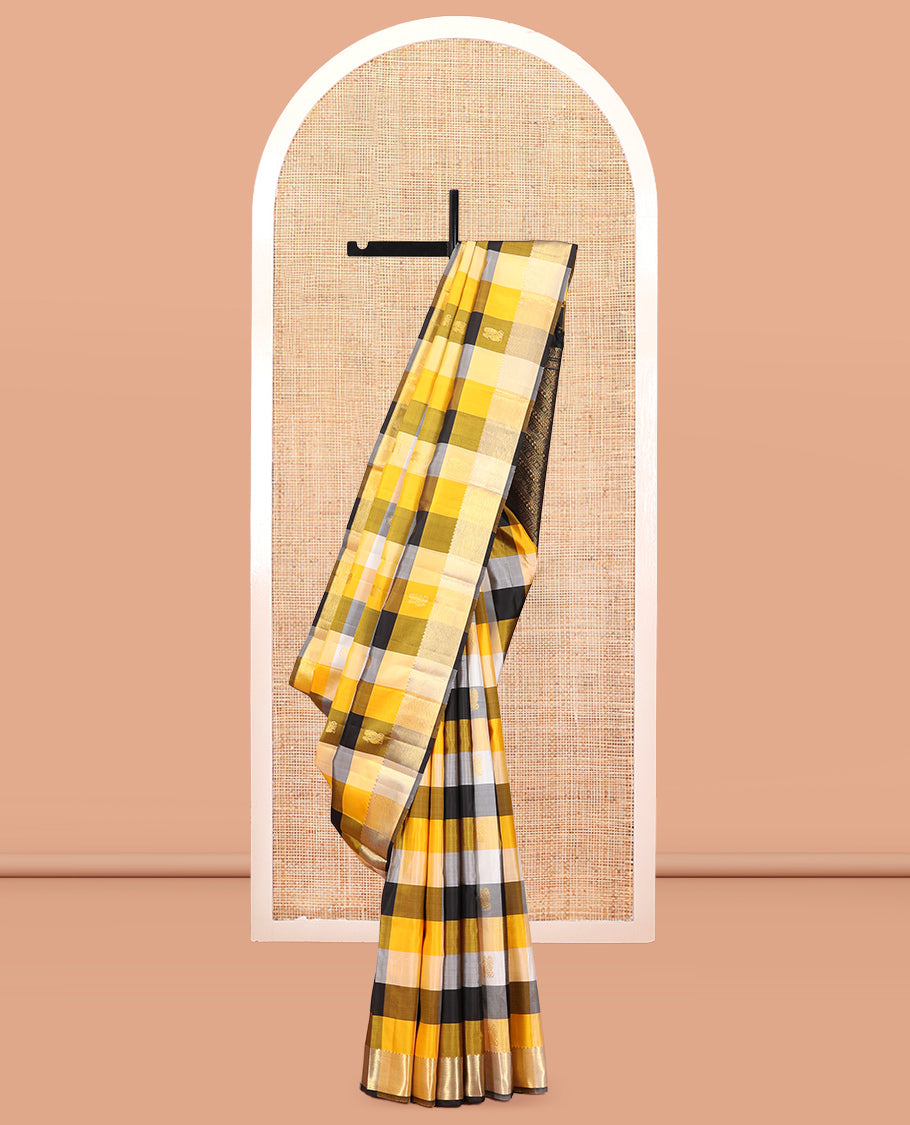 MultiColor Kanchi Silk Saree