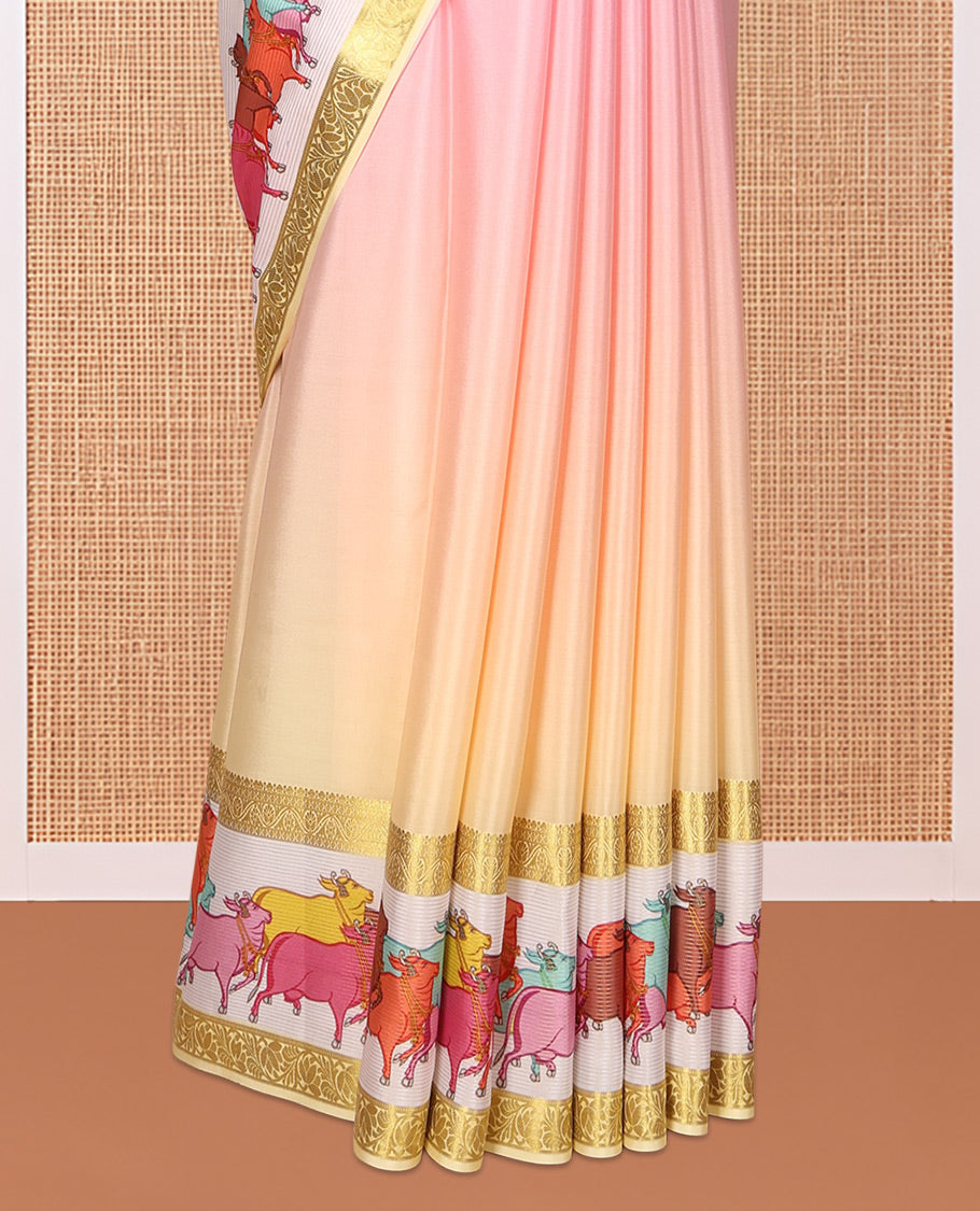 Pink Mysore Silk Saree