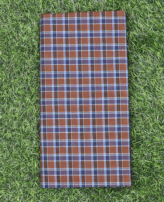 Multi-hue medium sized checks printed cozy cotton lungi