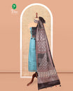 Sea Blue Material Chudidar Set