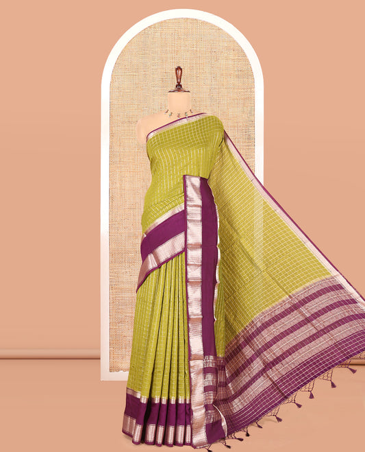 Green Assam Silk Saree