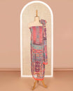 Red georgette chididhar material set mirror work top with santoon pant with lining & pakistan style mirror work dupatta