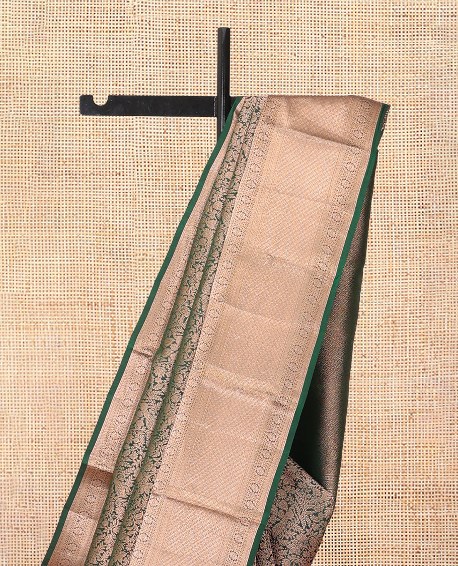 Green Jacquard Kanchipuram Wedding Silk Saree