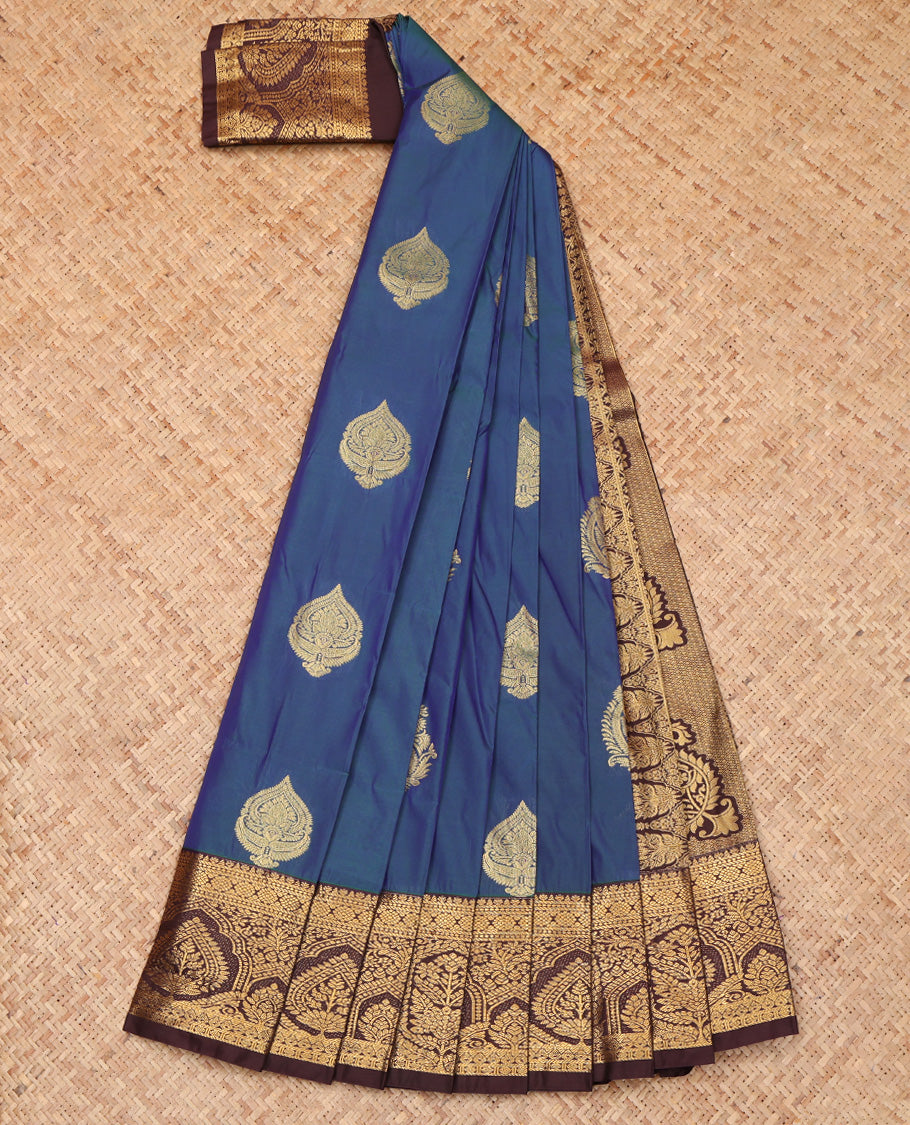 Blue Budget Silk Saree
