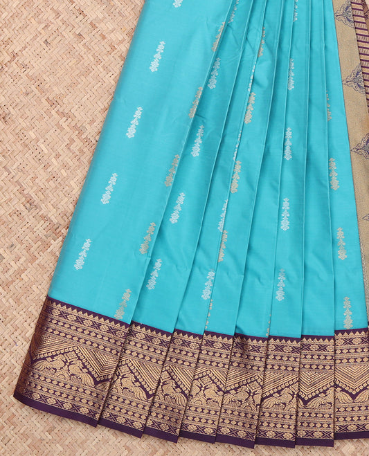 Blue Budget Silk Saree