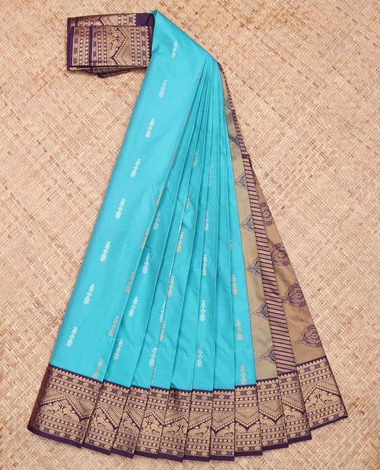 Blue Budget Silk Saree