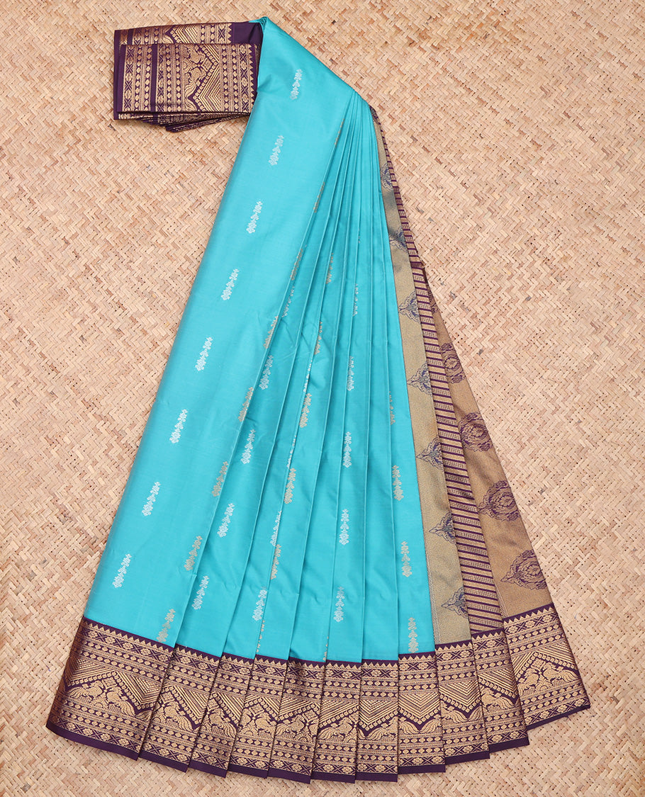 Blue Budget Silk Saree