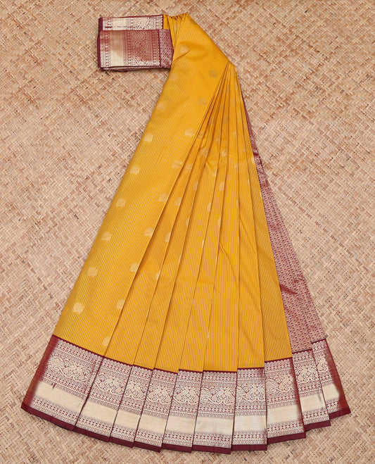 Yellow Budget Silk Saree