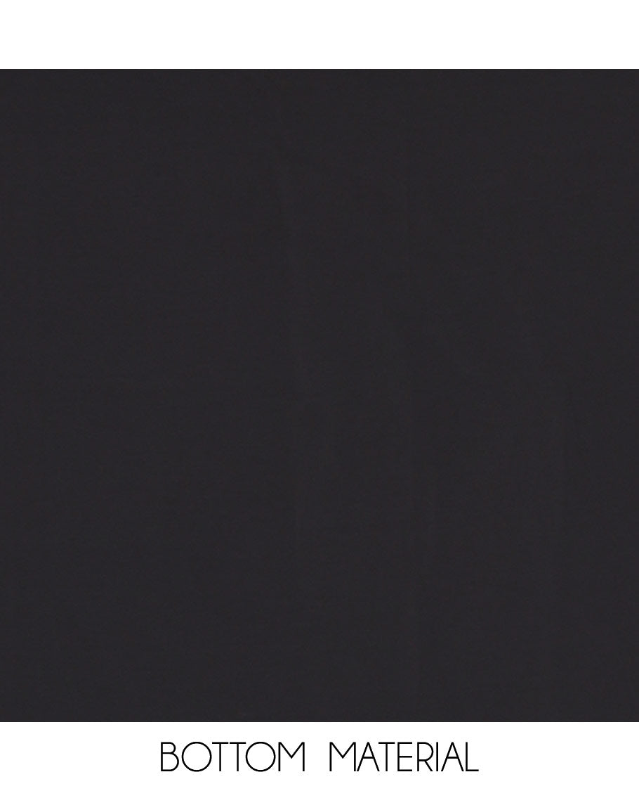 White and black material chudidar set, cheetah skin and floral-printed Italian crepe top, a plain bottom, and a georgette dupatta of cheetah skin and floral print