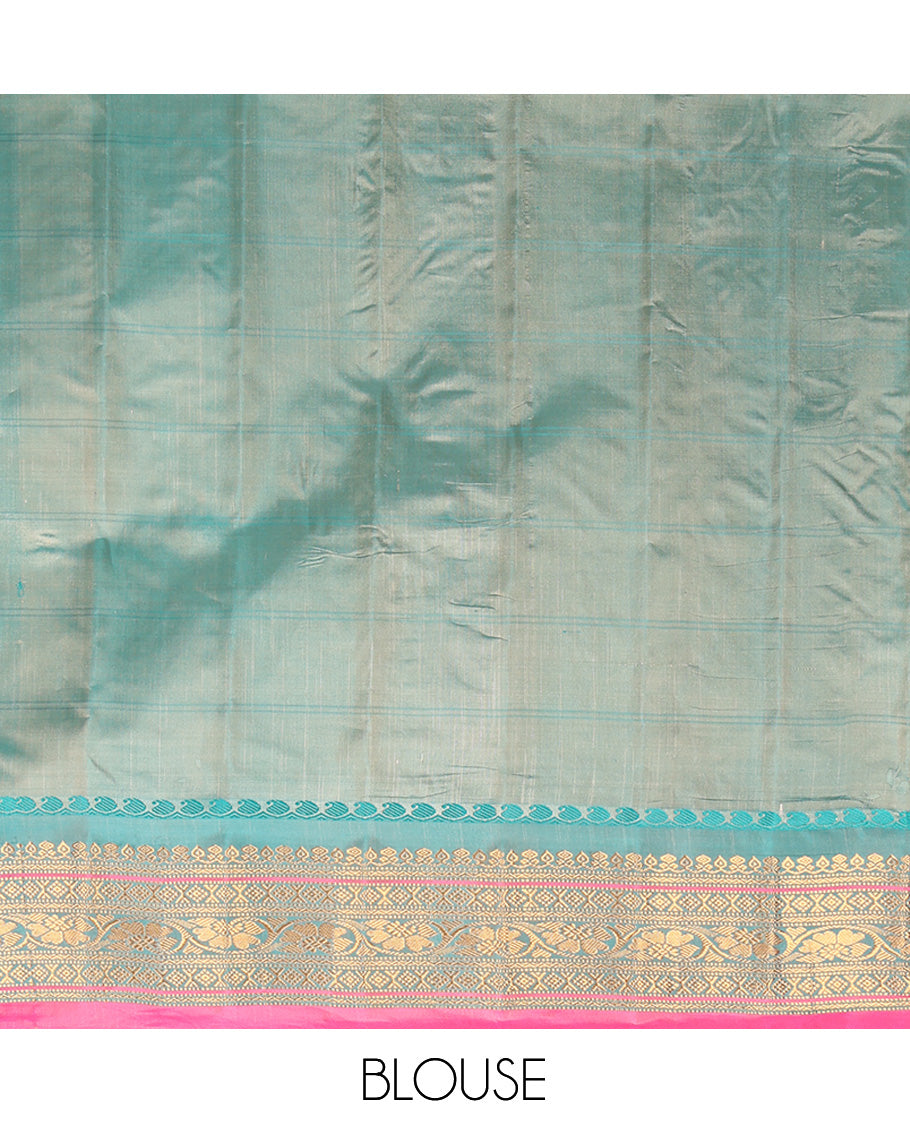Sandal Gadwal Silk Mix Saree