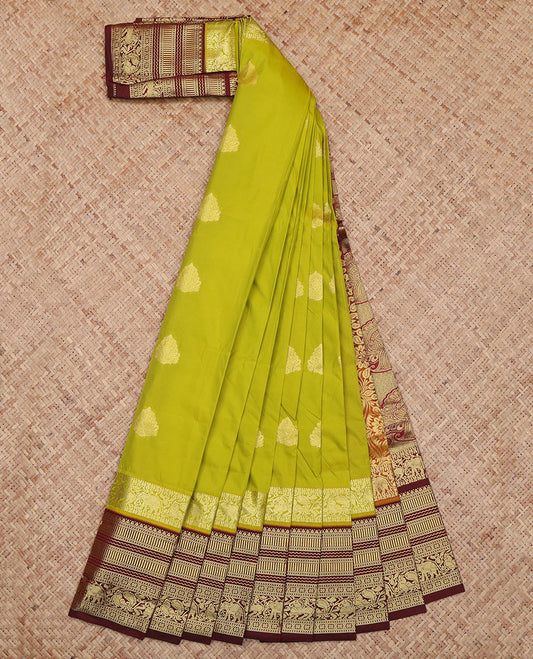 Green Budget Silk Saree