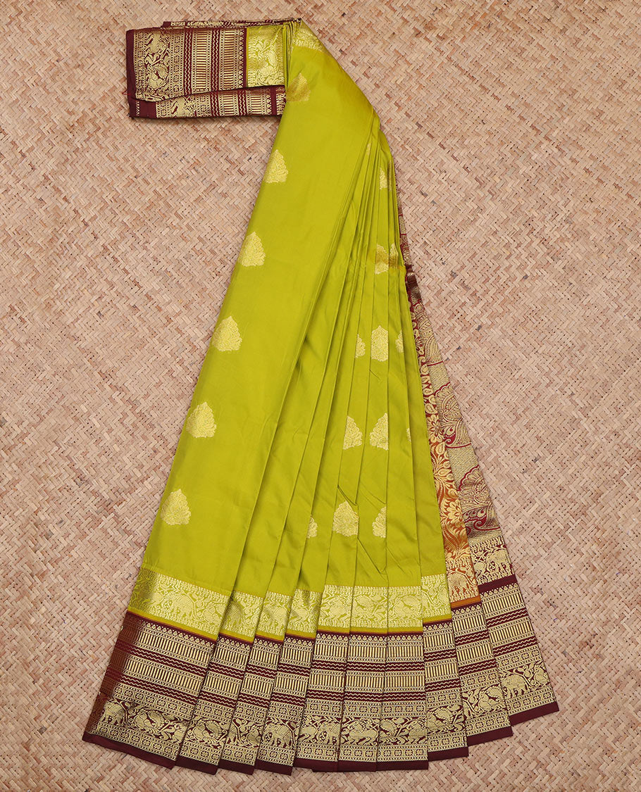 Green Budget Silk Saree