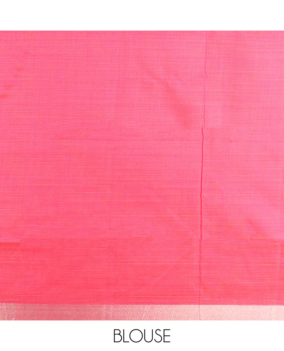 Mango yellow floral thread embroidered Chirala cotton saree, bavanji border, and kolam motif pallu