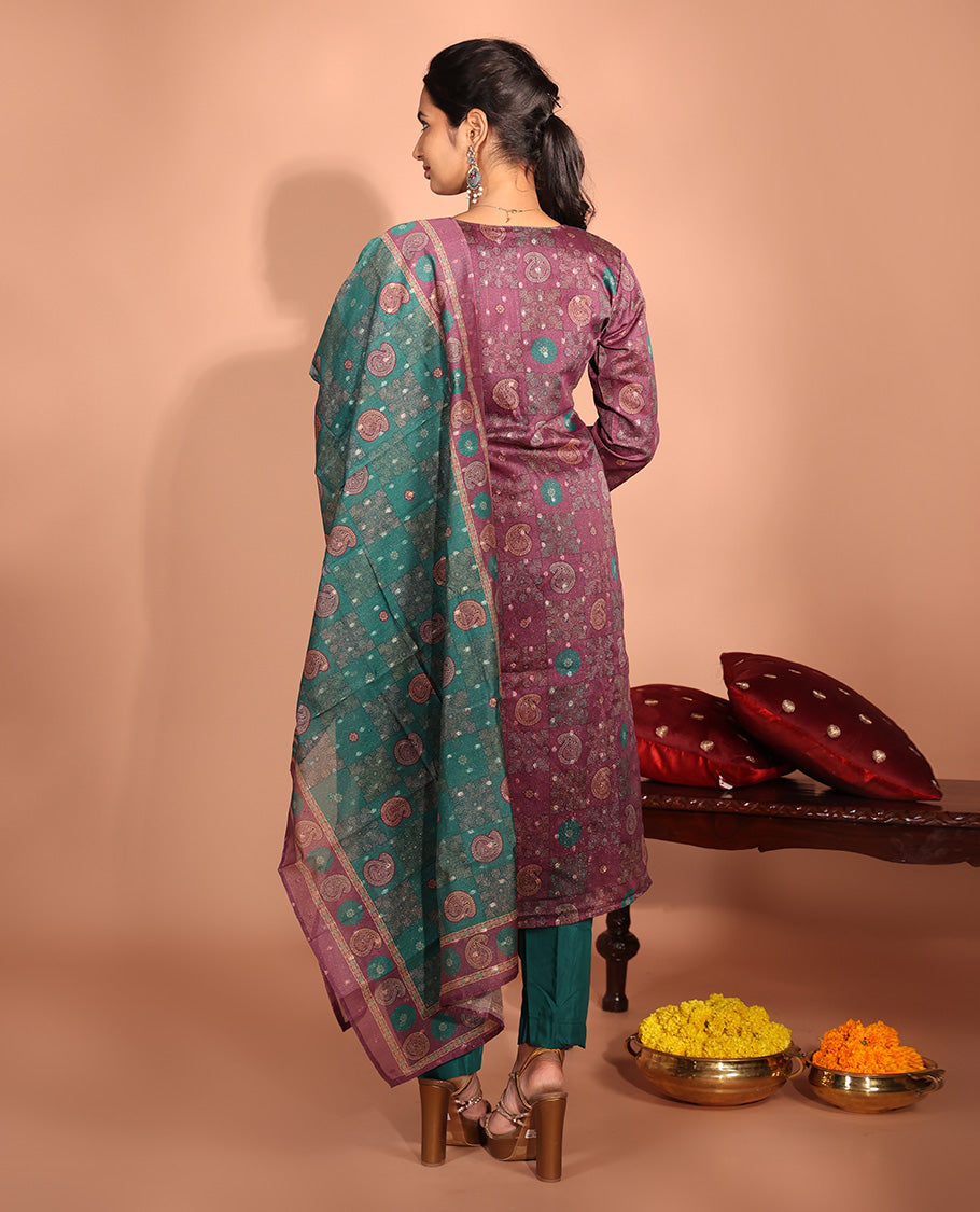 Purple Tissue Readymade Suit