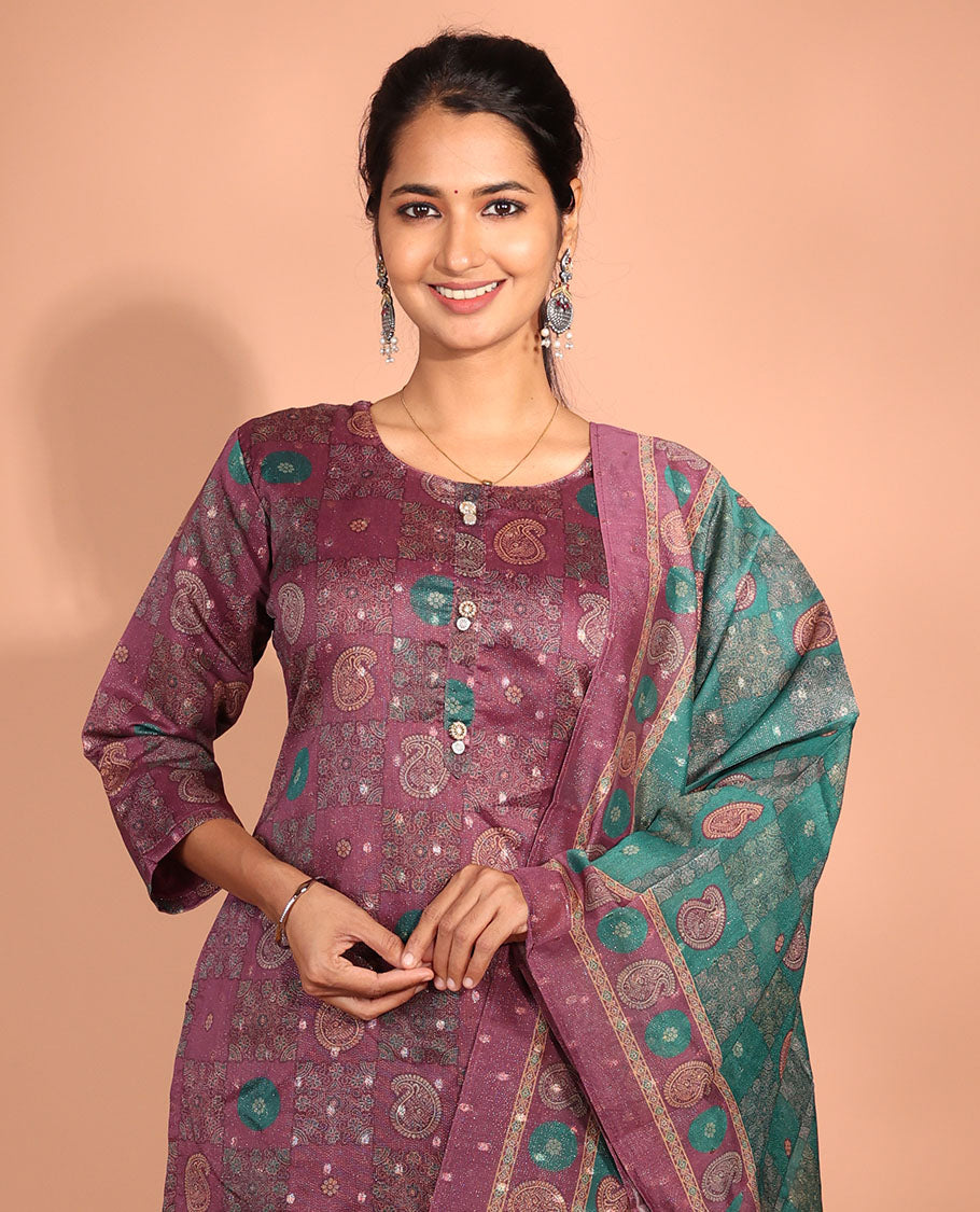 Purple Tissue Readymade Suit