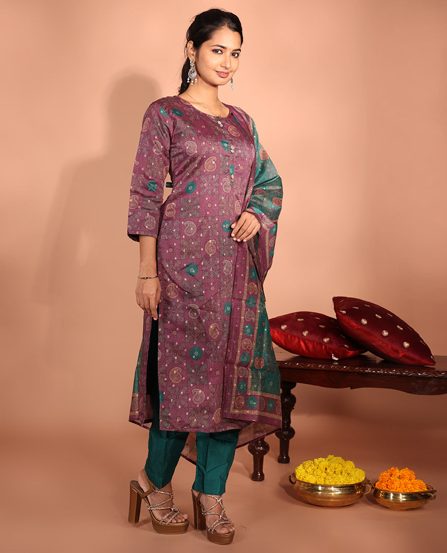 Purple Tissue Readymade Suit