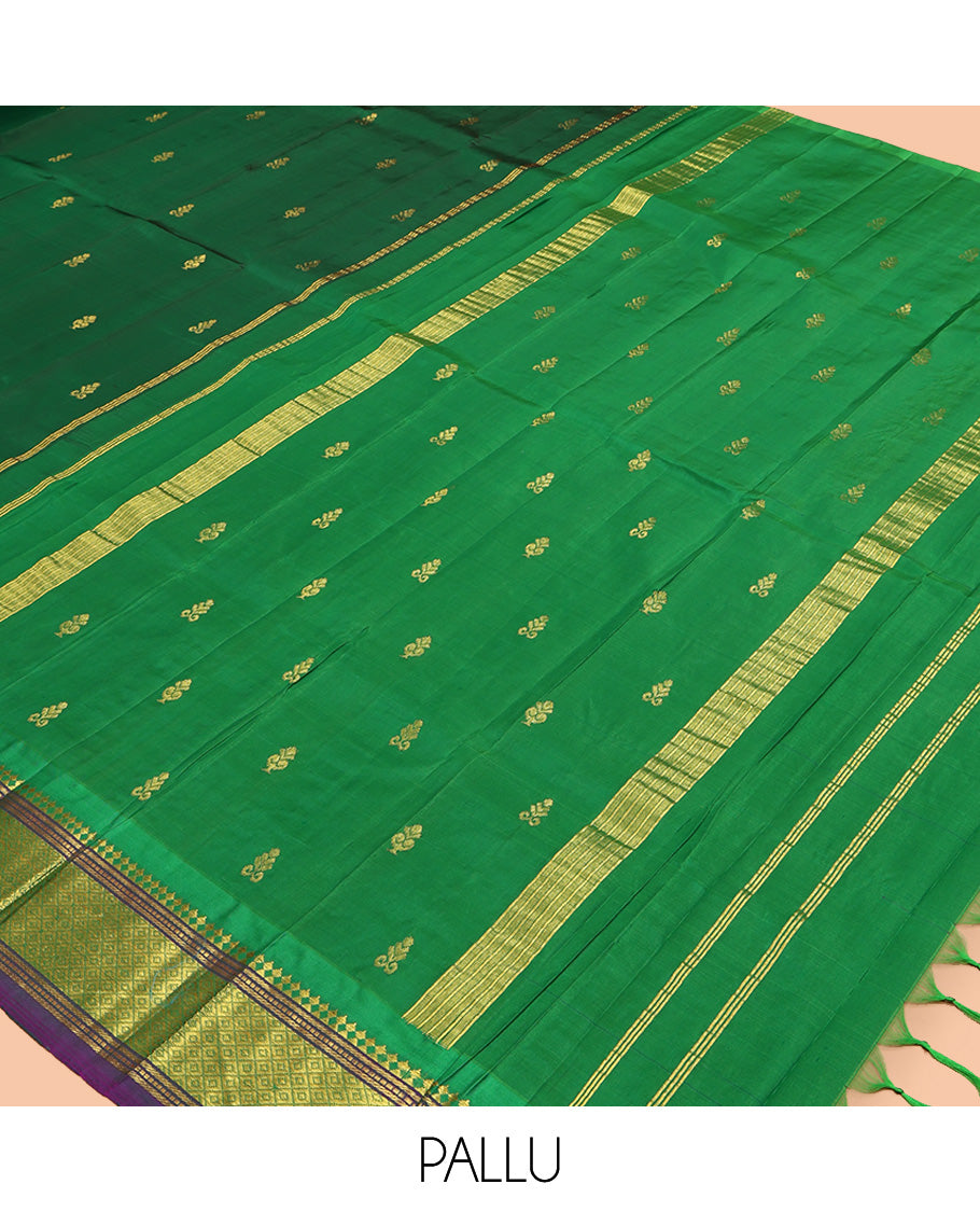 Green Woven Kanchipuram Silk Saree