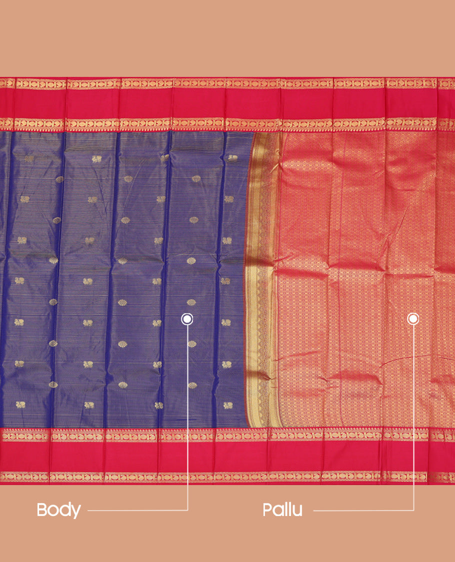 Blue Budget Silk Saree