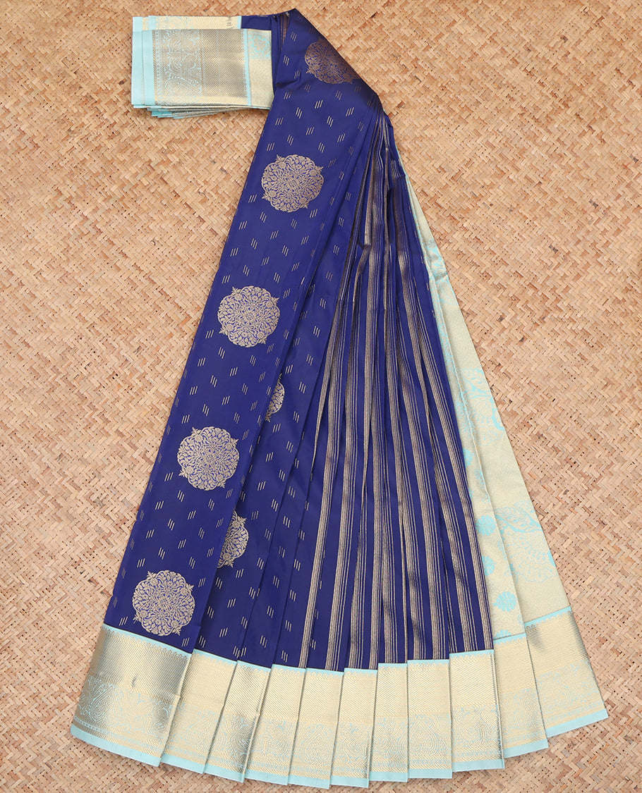 Blue Budget Silk Saree