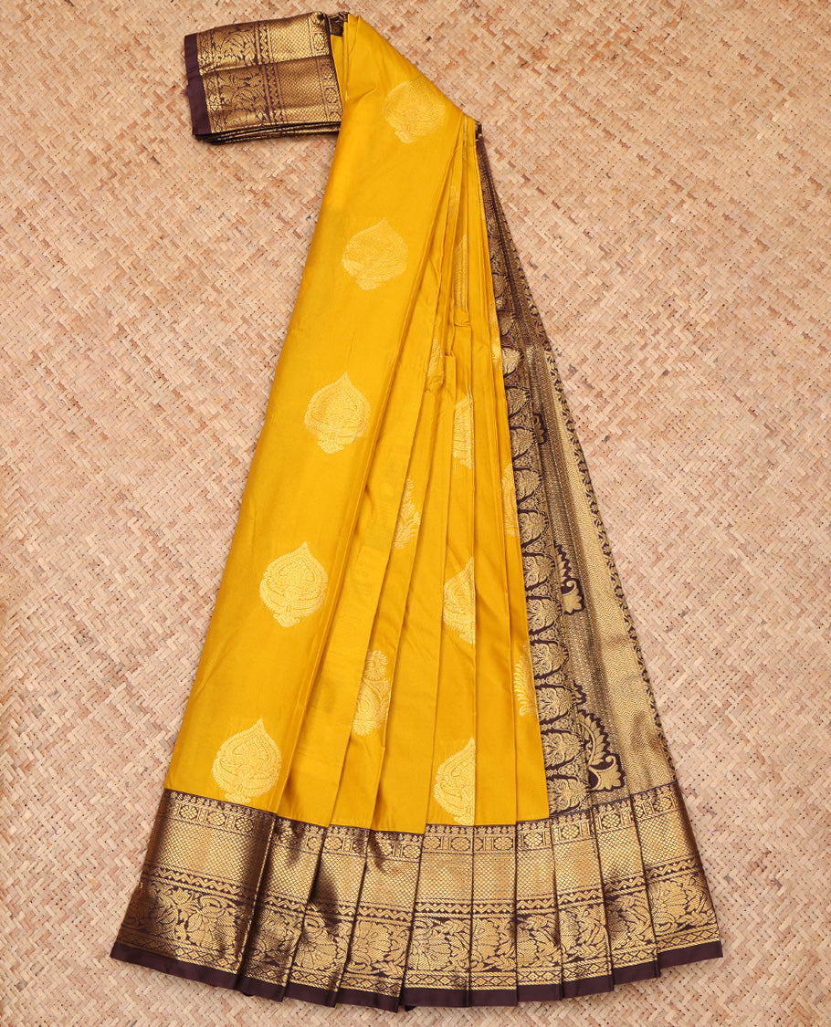 Yellow Budget Silk Saree