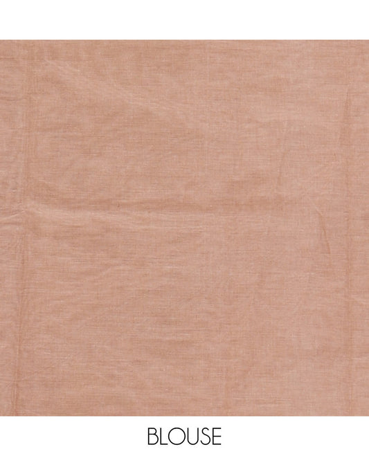 Borderless sandal bird motifs Coimbatore cotton saree, pallu steeped with bird motifs