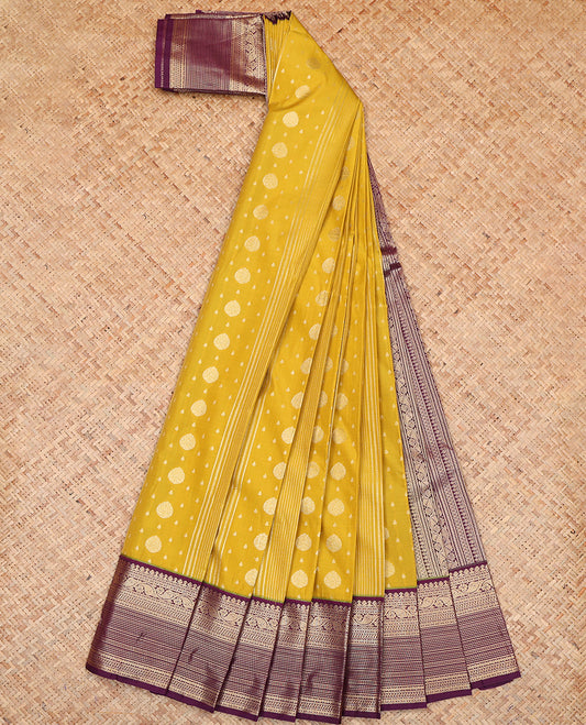 Yellow Budget Silk Saree