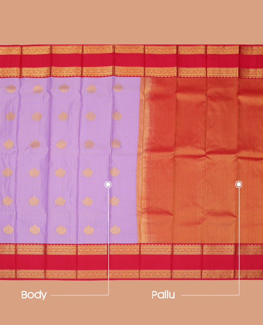 Lavender Budget Silk Saree