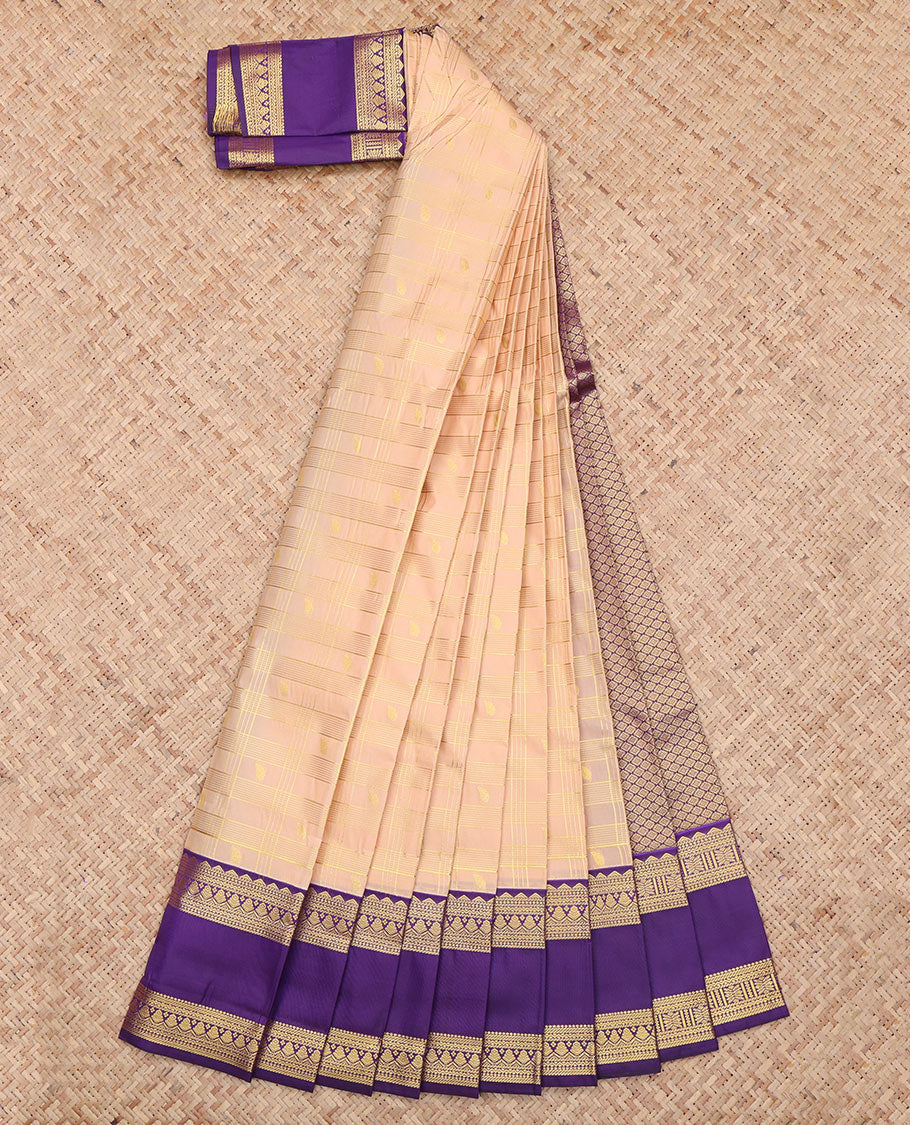 Peach Budget Silk Saree
