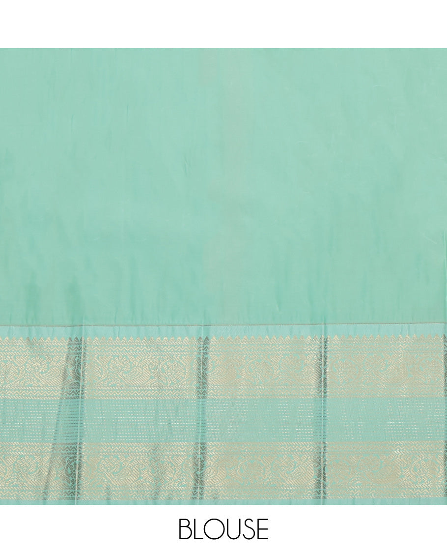 Green Traditional Checks Budget Silk Saree