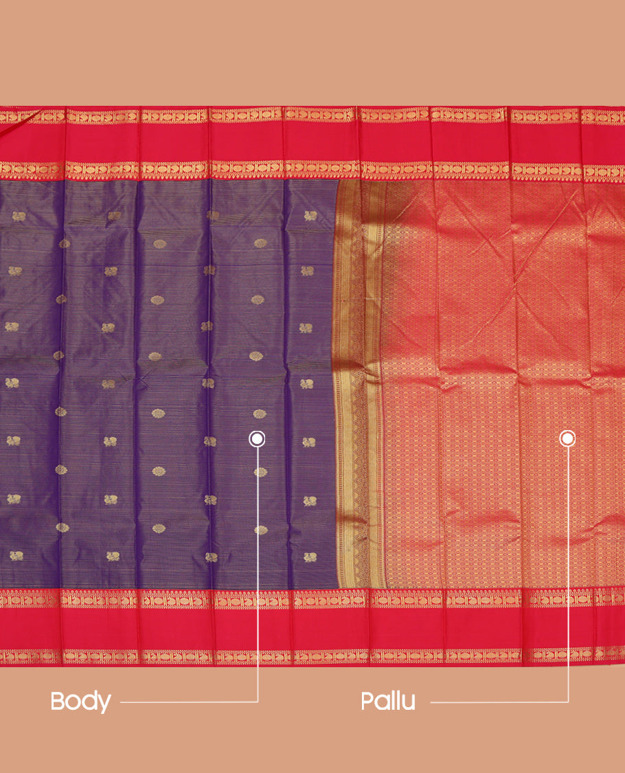 Violet Budget Silk Saree