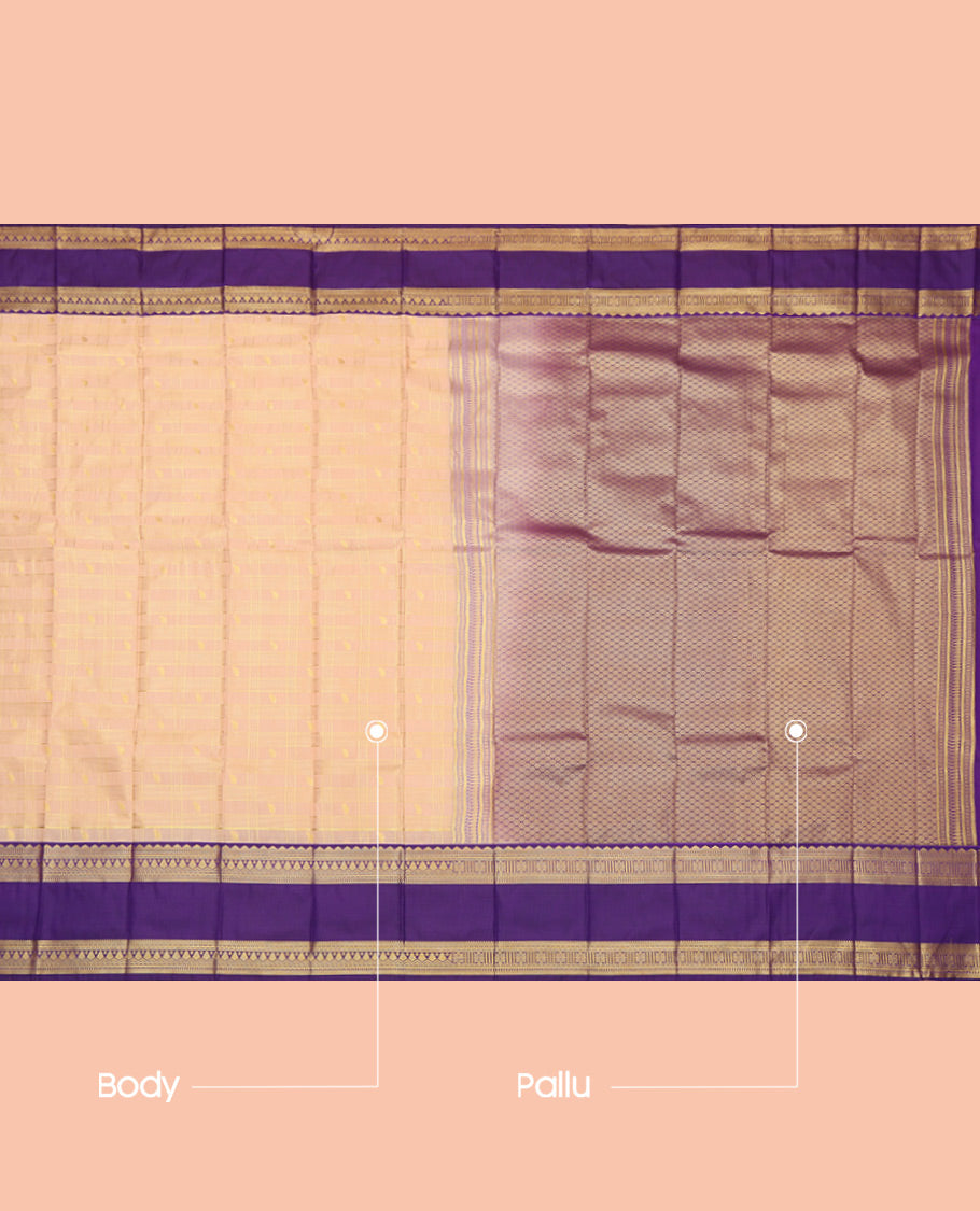 Peach Budget Silk Saree