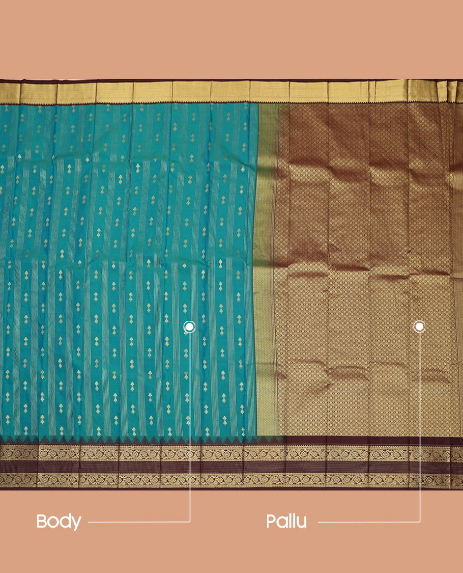 Blue Budget Silk Saree