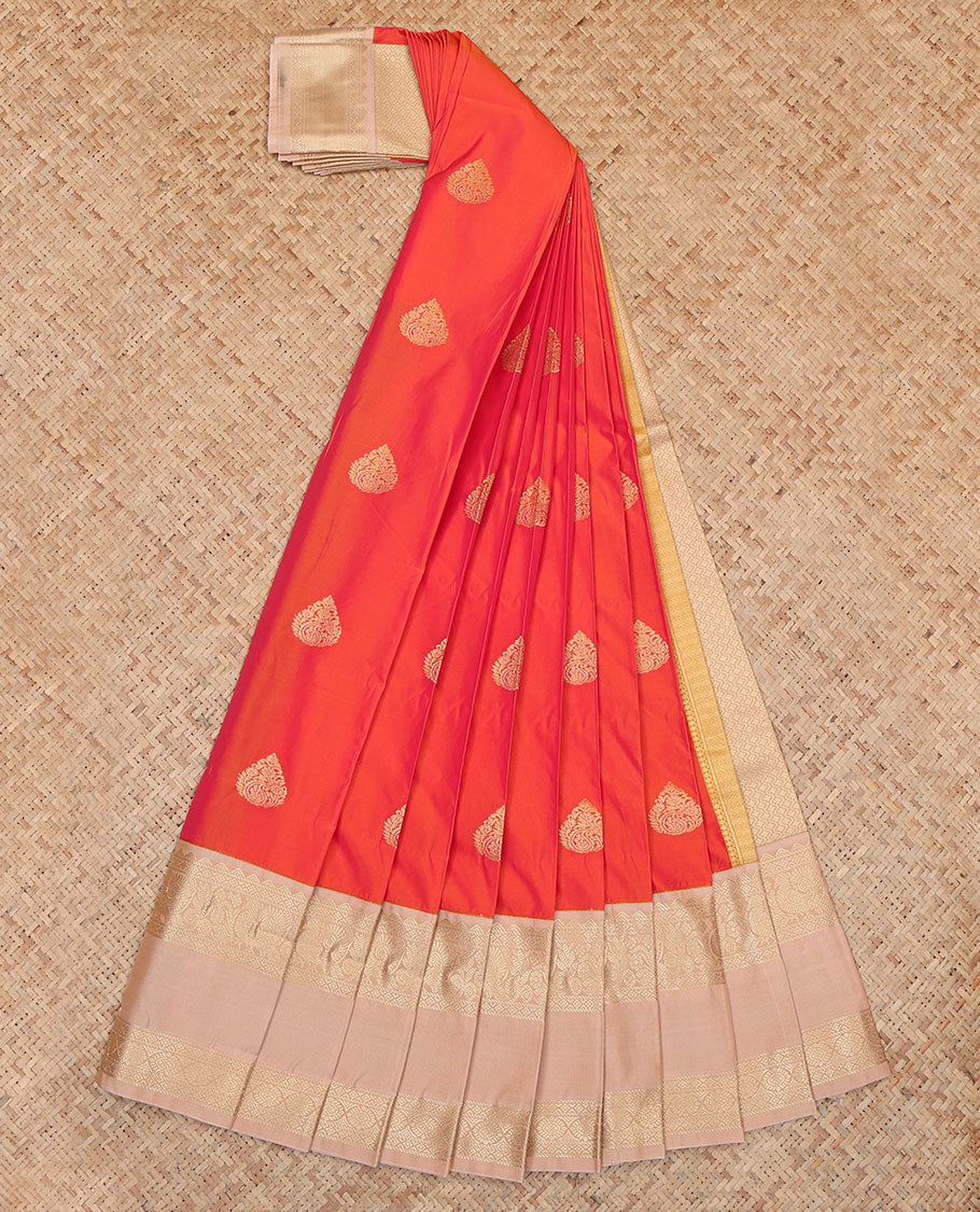 Orange Budget Silk Saree