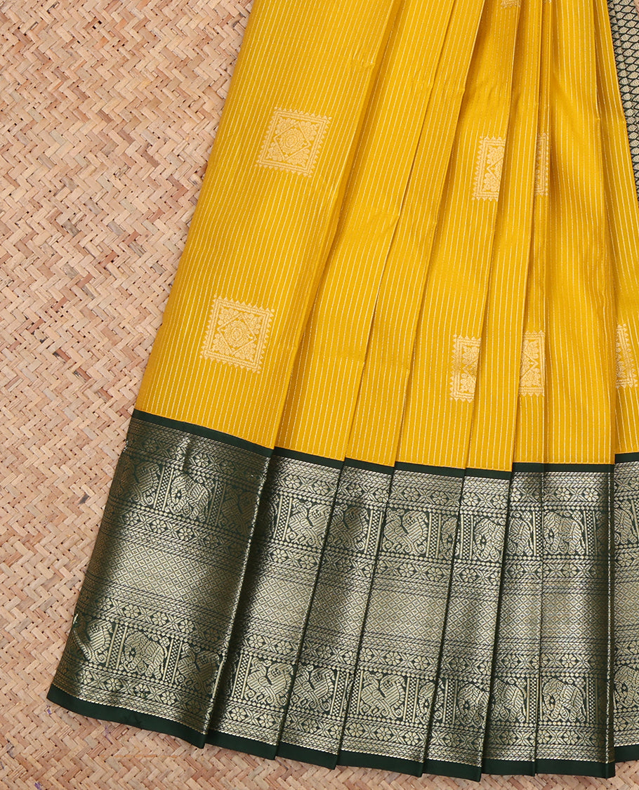 Yellow Budget Silk Saree
