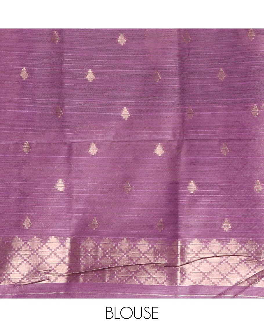 Pista green zari jaal-patterned Burberry silk saree, contrast diamond-patterned zari border, jaal pallu & zari design blouse
