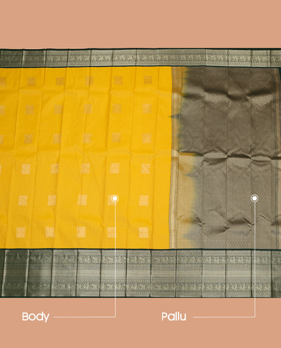 Yellow Budget Silk Saree