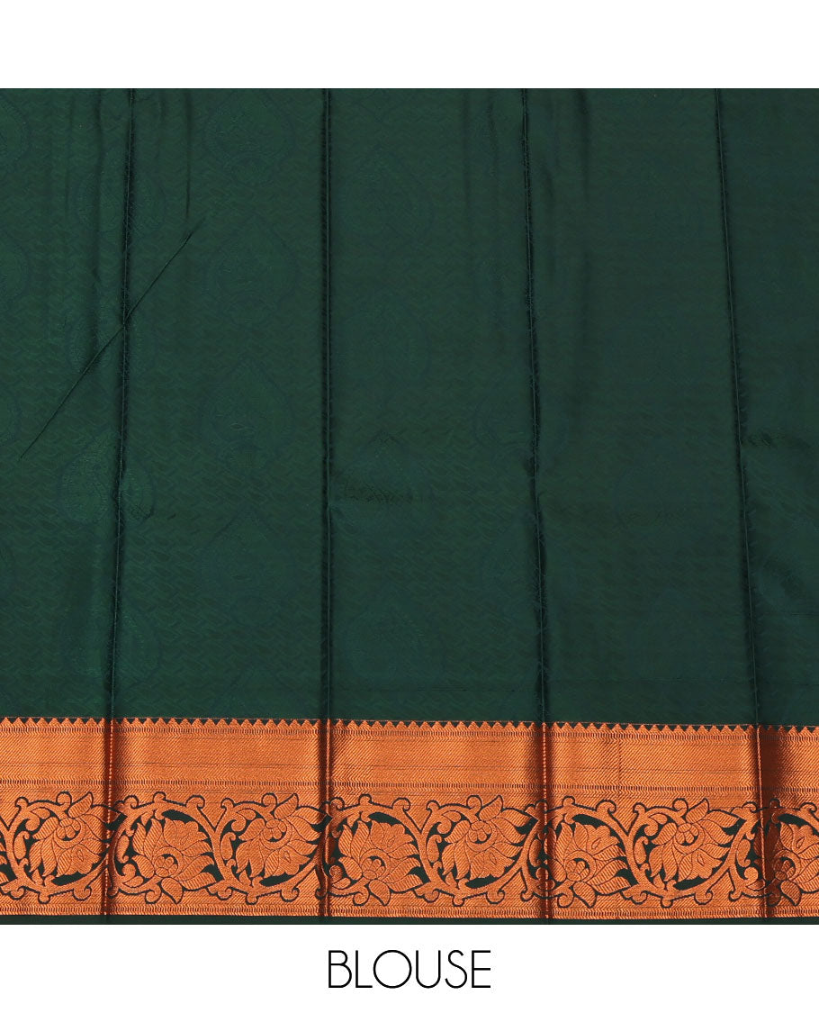 Pink Budget Silk Saree, Finely Crafted with Jacquard Design, a Contrast Traditional Zari Border, Grand Pallu, and a Contrast Blouse