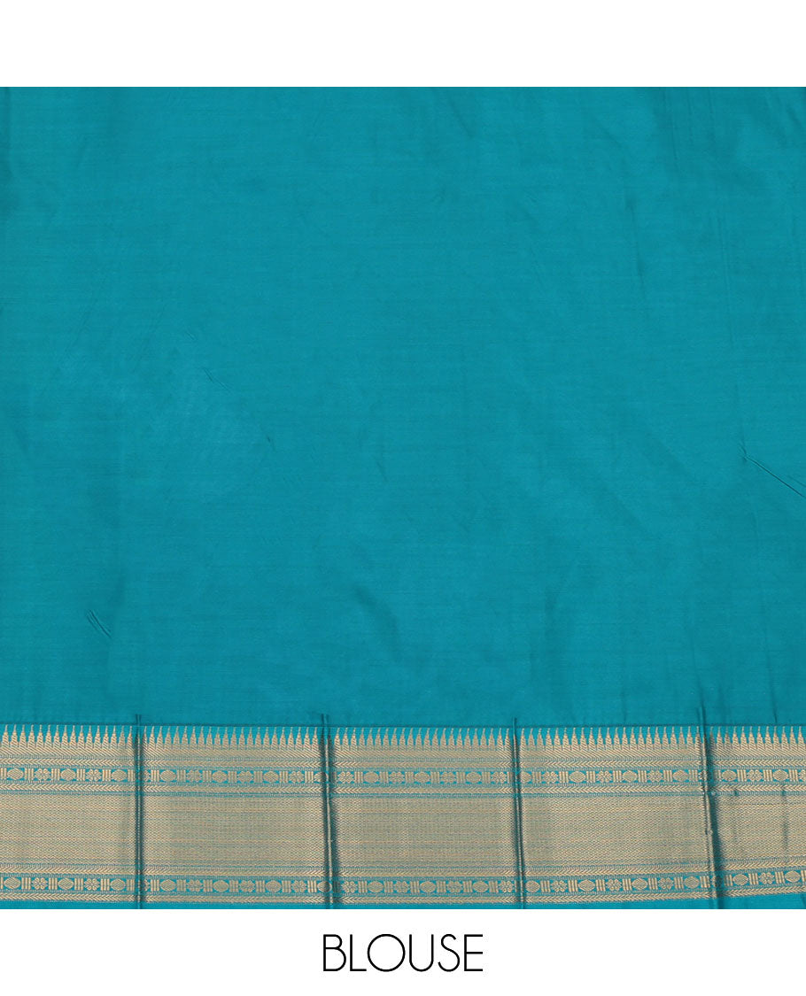 Yellow Budget Silk Saree, Sparsely Woven with Zari Buttas, a Contrast Traditional Zari Border, Intricate Pallu, and a Contrast Blouse