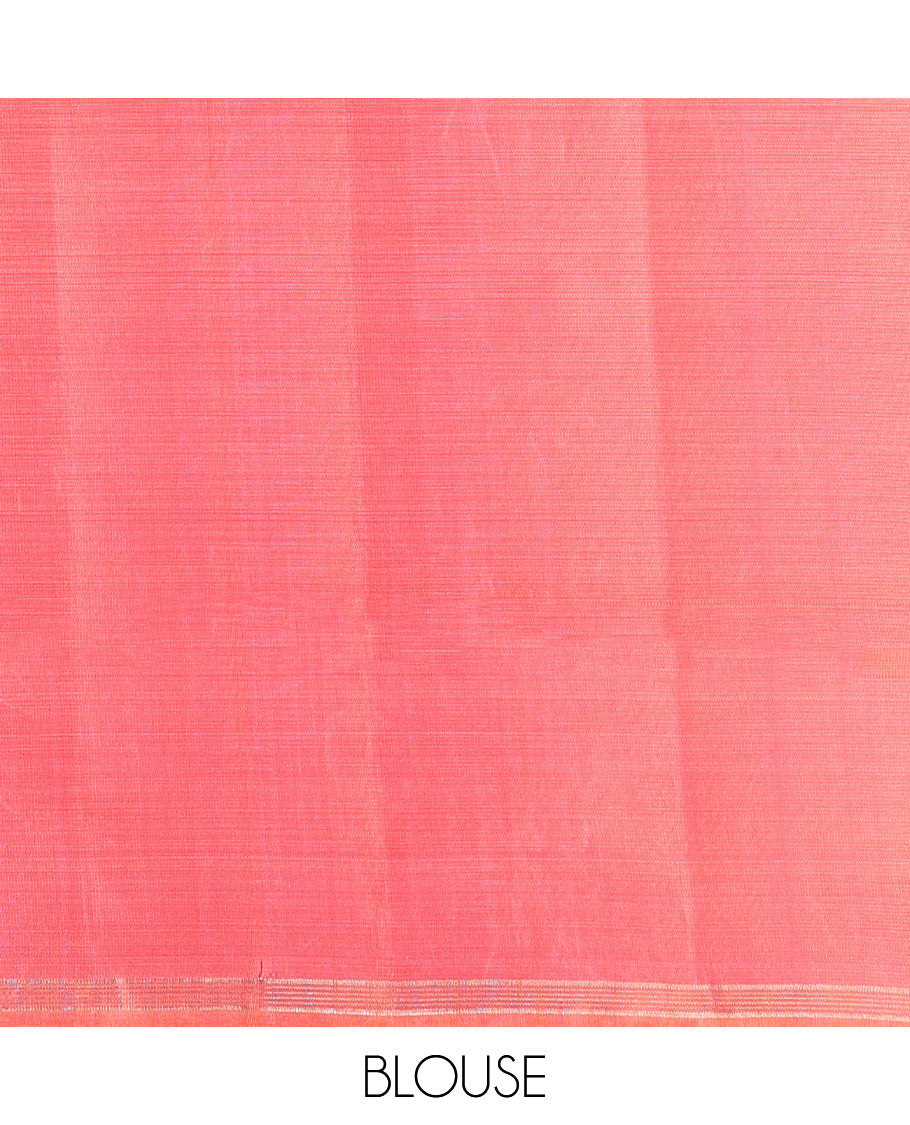 Pink Mayuri Lite Silk Mix Saree