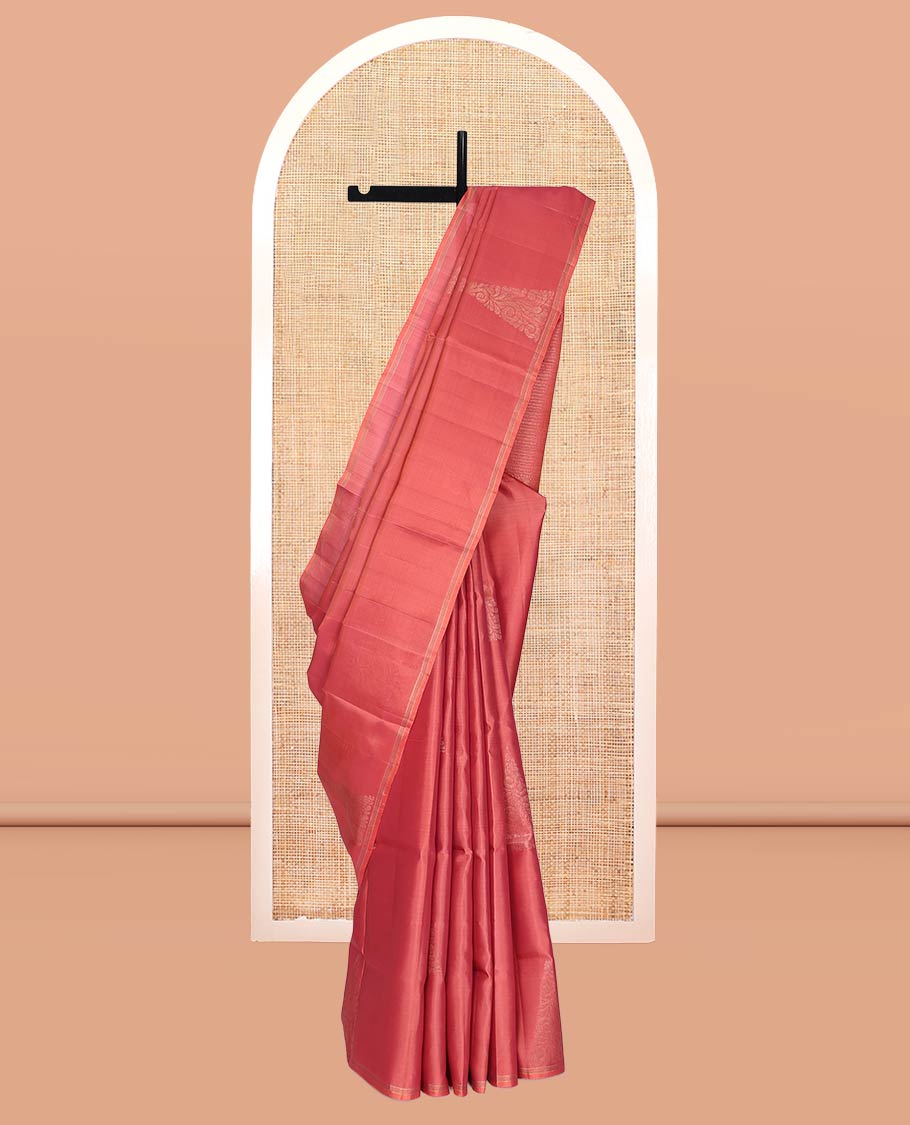Pink Mayuri Lite Silk Mix Saree