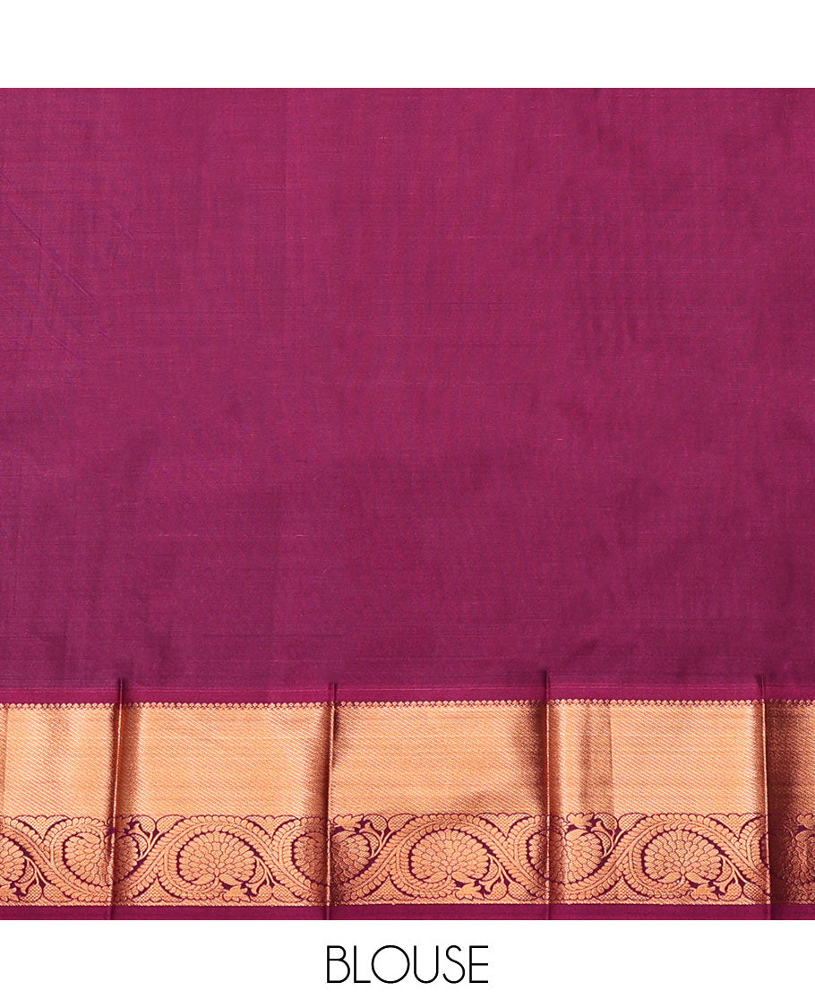 Pink Budget Silk Saree, Mesmerized with Jacquard Design, Contrast Traditional Zari Border, Grand Pallu, and a Contrast Blouse
